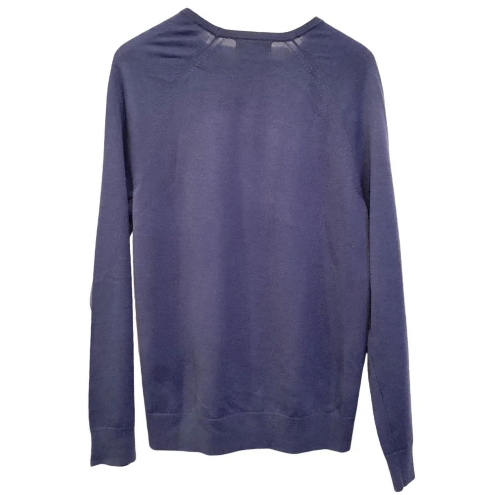 Banana‎ Republic Merino Wool Crewneck Pullover Sweater Blue Heather NWT - Size L